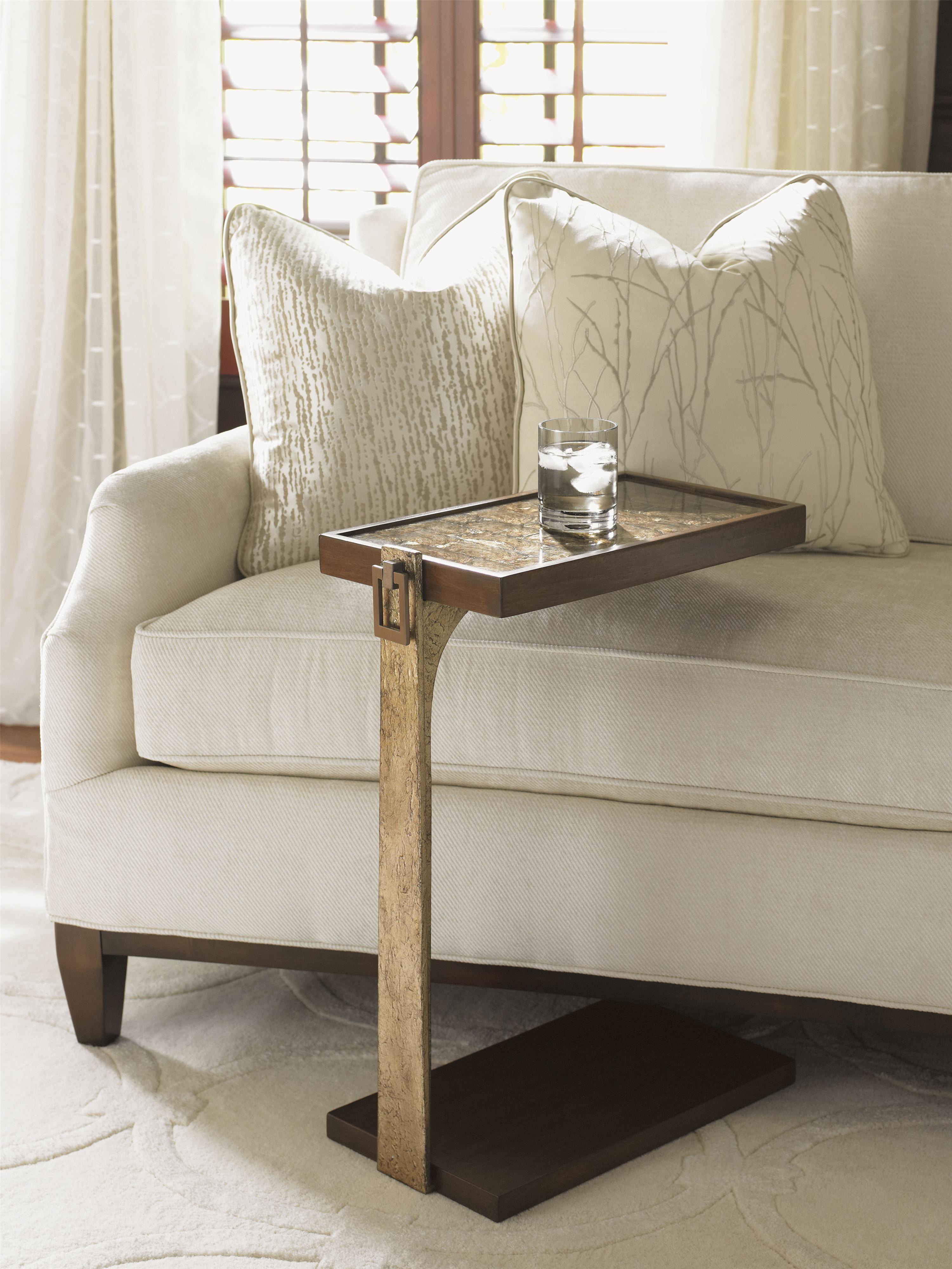 Lexington Tower Place Contemporary Orland Chairside Table with Capiz